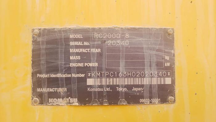 Usado KOMATSU PC2000