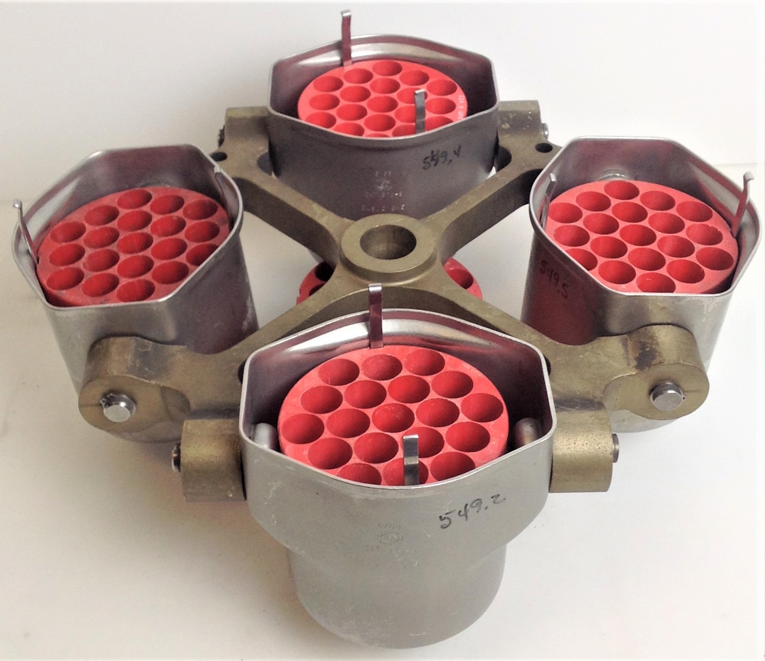 Used IEC 216 Swing-Out Rotor with 378-S Buckets and Inserts - 4 x (19 x 10-15mL)