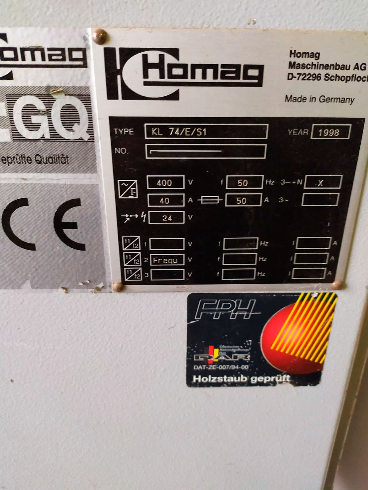 Used Homag KL 74 - Edgebanding - 1998