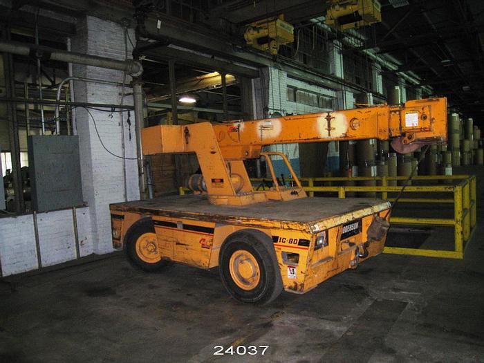Used Broderson IC-80 Carry Deck Crane, Ic-80 2D With Four Wheel Steer Feature, 17,000 Pound Maximum Lift Capacity, Lp Or Gasoline Dual Fuel, Approx 835 Hours #24037