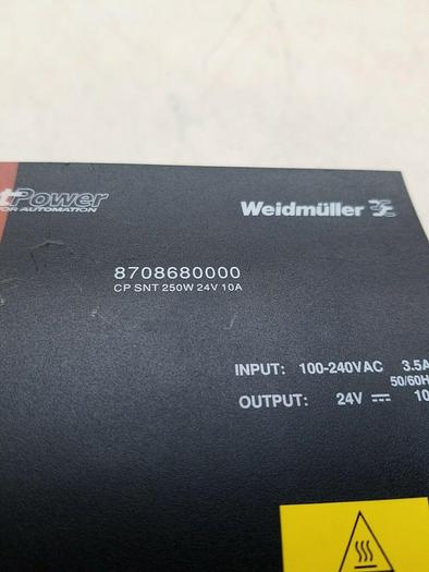 Used WEIDMULLER 8708680000 POWER SUPPLY