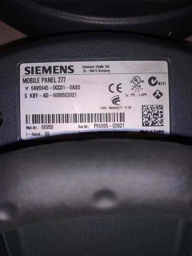 Used Siemens Mobile Panel 277 6AV6645-0CC01-0AX0
