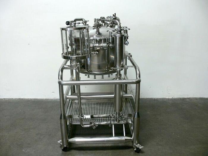 Used Sommer & Strassburger 125L Pressure Vessel / Reactor on Rolling Cart
