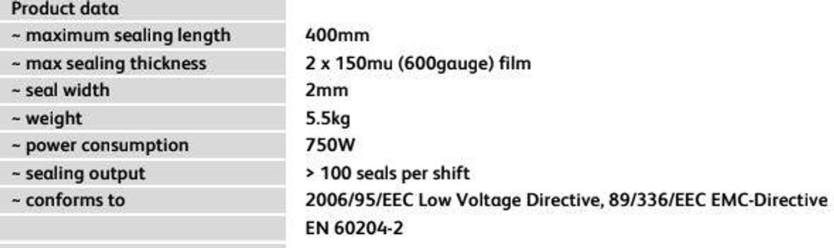 Heat Sealer 400mm