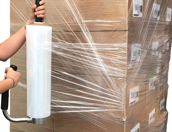 Used Heavy-duty hand film 400mm, 200-250m, 20-23mu