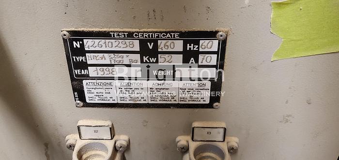 Used 1998 Midwest HP 510A-160 Used Laminating line with press