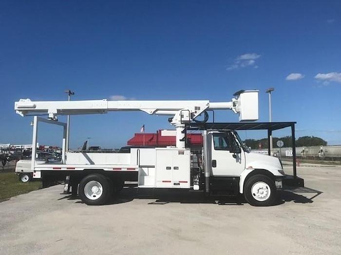 Used 2012 International 4300 Altec LRV65 65ft Flatbed Bucket Truck - C14809