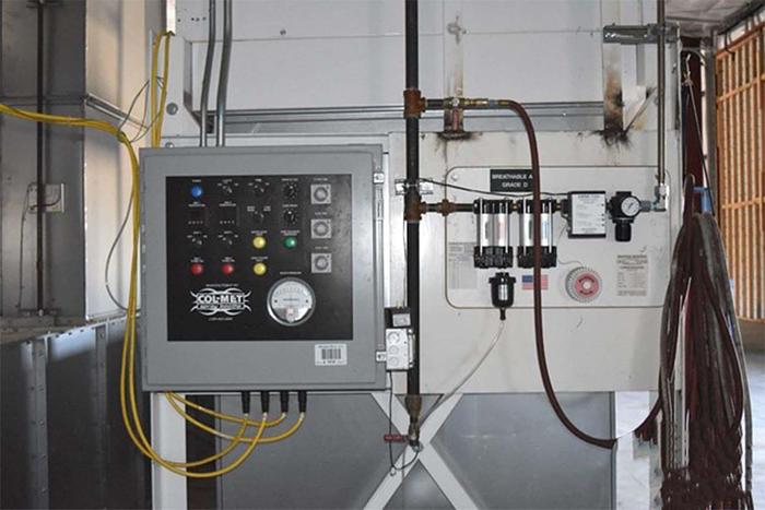 Used 2014 Col-Met Combination Spray Booth, Curing Oven & Paint Kitchen