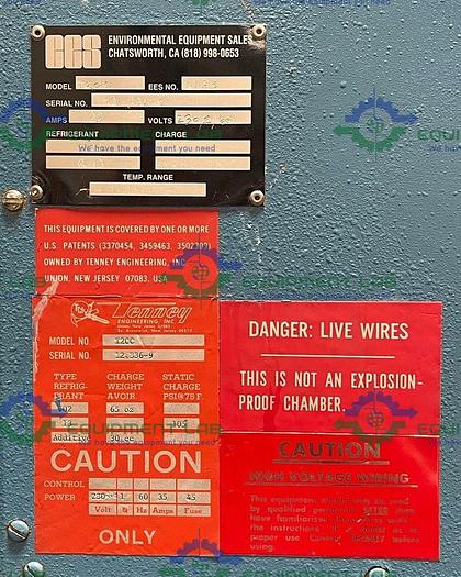 for parts or not working Tenney Engineering T20C Environmental Temperature Chamber