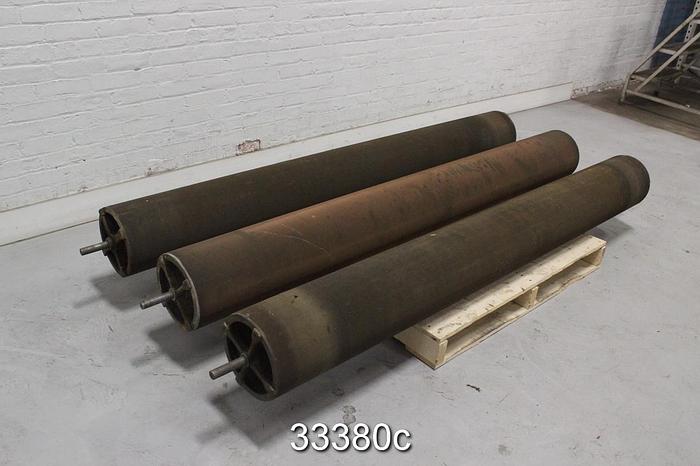 Used Cheney Bigelow Wire Works Dandy Rolls, 86" Face, 10" Diameter #33380