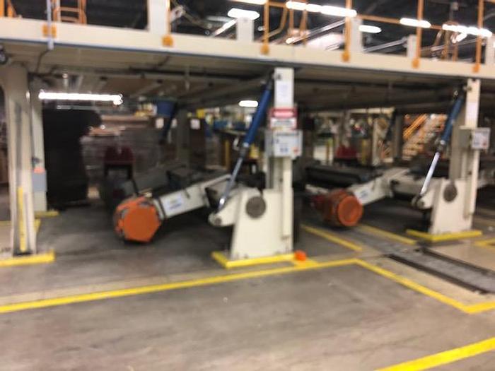 Used 76" (1.93M) PASABAN DUAL ROTARY KNIFE SHEETER NEW 2000