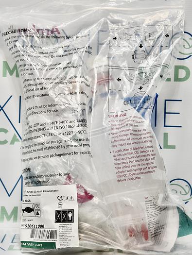AMBU 520611000 Bag SPUR II Adult Resuscitator w/Adult Mask & Oxygen Reservoir