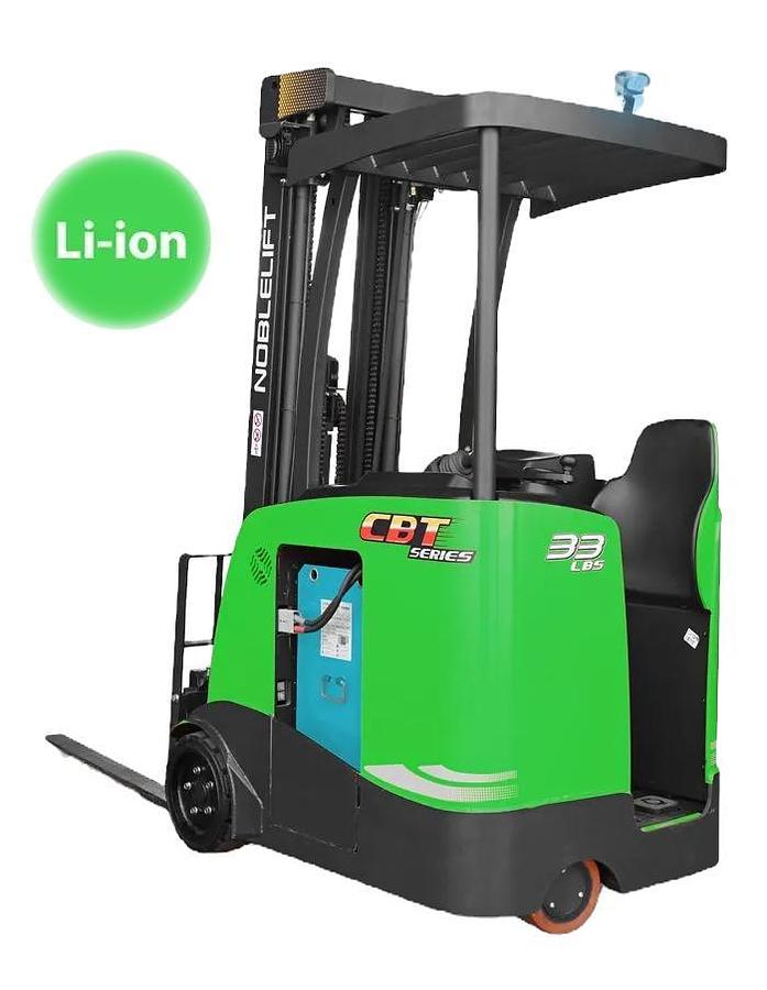Noblelift CBT33 3,300lbs Lithium - Stand-Up Counterbalance Narrow Aisle Forklift