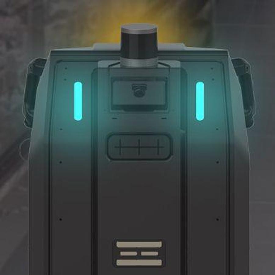 ANB510 Lithium AI powered AGV scrubber-dryer robot - Fully autonomous.