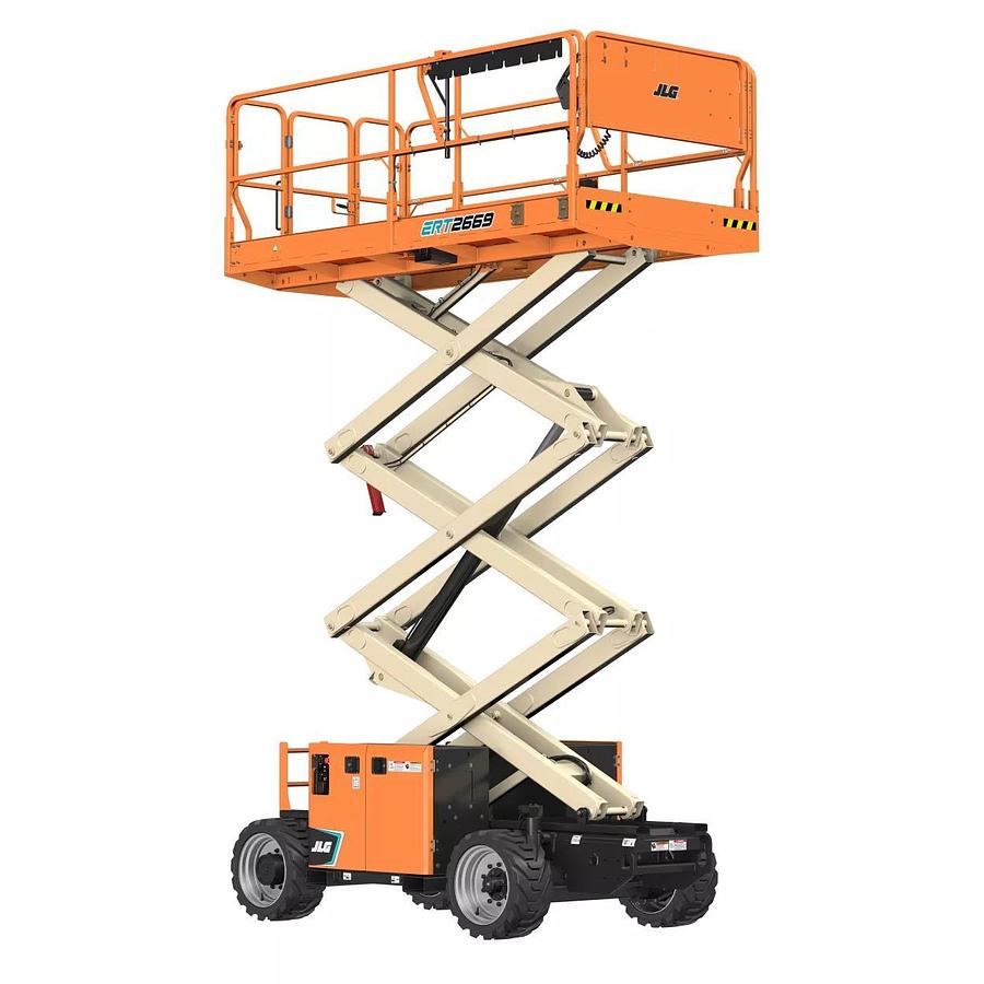 25-27 ft. Rough Terrain Scissor Lift, Electric