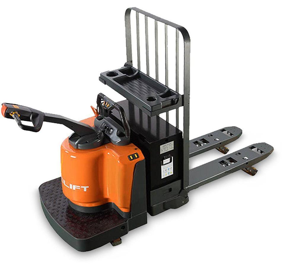 Electric powered walkie rider pallet truck - Heavy duty - High efficiency.