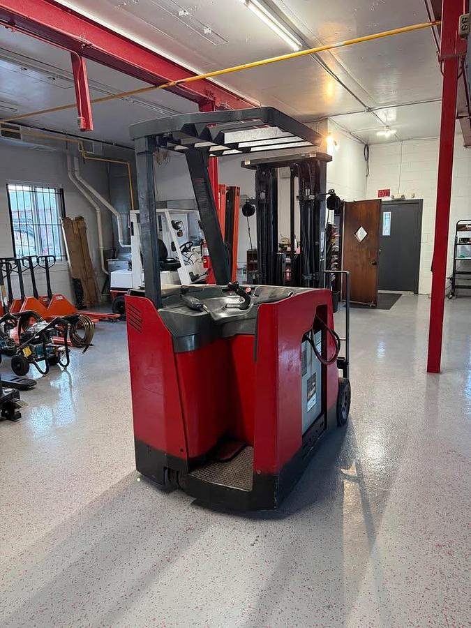 Used Raymond 3,500lbs capacity stand up counterbalance forklift
