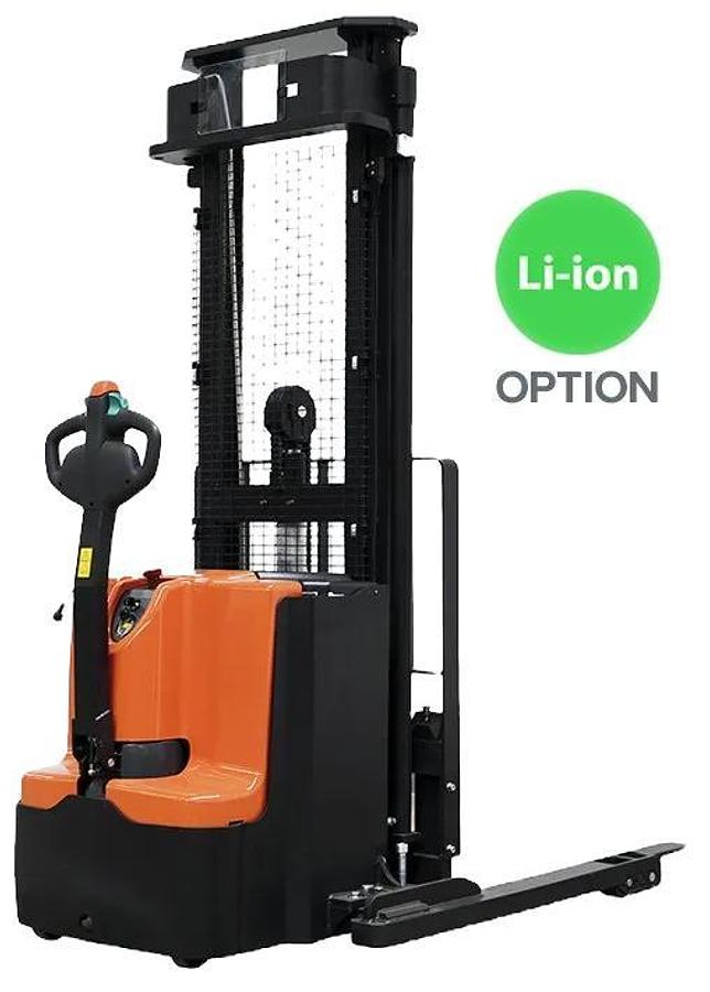 PS40TSL-169 Li
4,000 lb Capacity
Walkie Straddle Stacker Lithium-ion
169 in (3-Stage) Lift Height