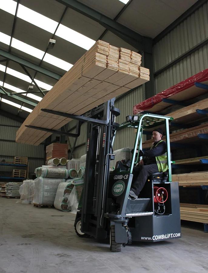 6,000 lb. Diesel/LPG Warehouse Forklift, Multidirectional, Pneumatic Tires