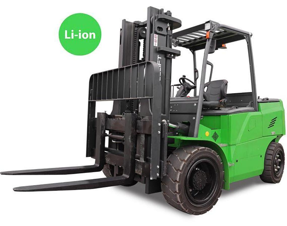 FE4P130N Li
13,000 lb Capacity
4-Wheel Lithium-ion Forklift
Solid Pneumatic Tires
