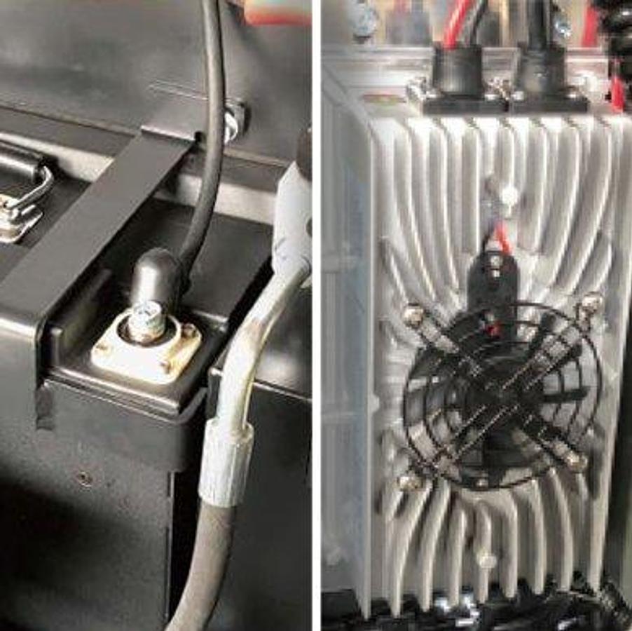 Lithium-ion powered walkie straddle stacker - Light-duty - High productivity.