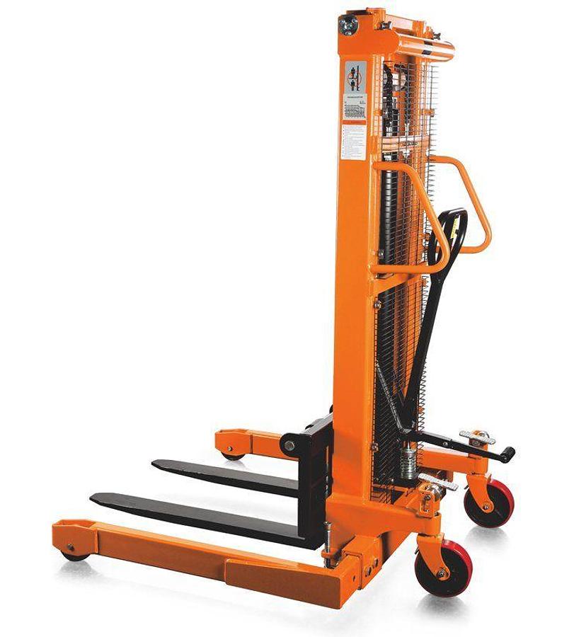 Economic light-duty manual stacker - Ergonomic - Low cost operation.