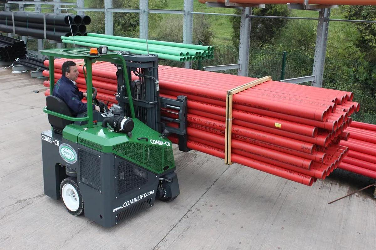 6,000 lb. Diesel/LPG Warehouse Forklift, Multidirectional, Pneumatic Tires