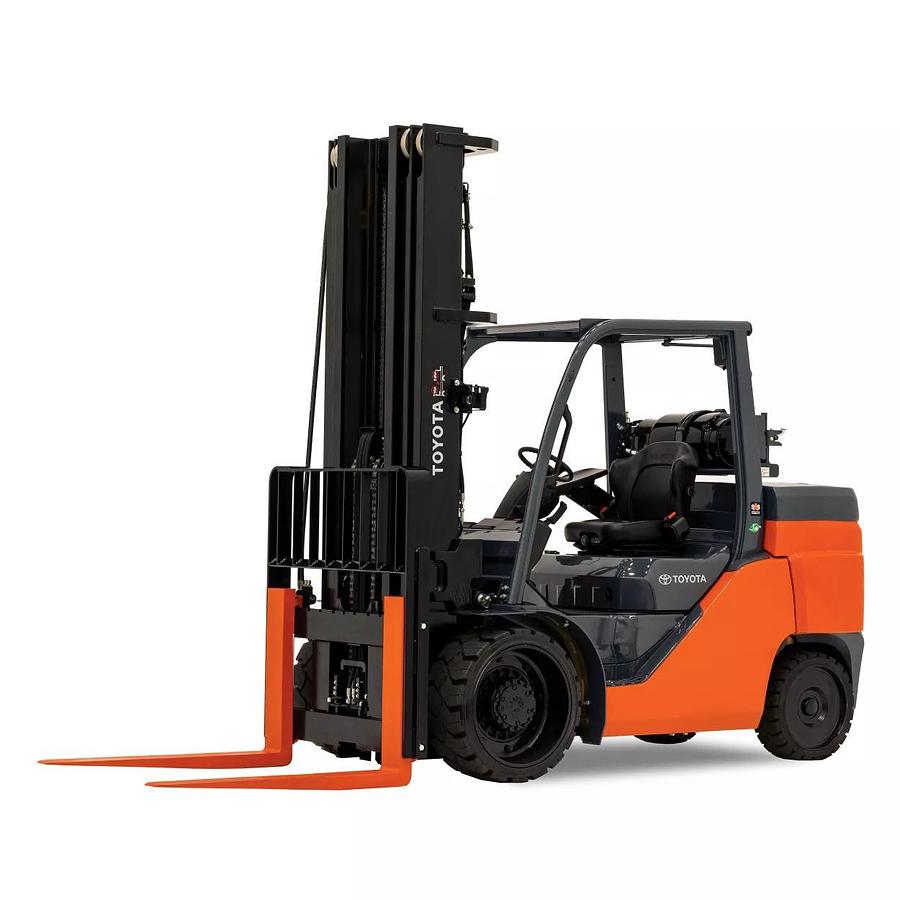 8,000 lb. Gas/LP or Diesel Warehouse Forklift, Pneumatic Tires
