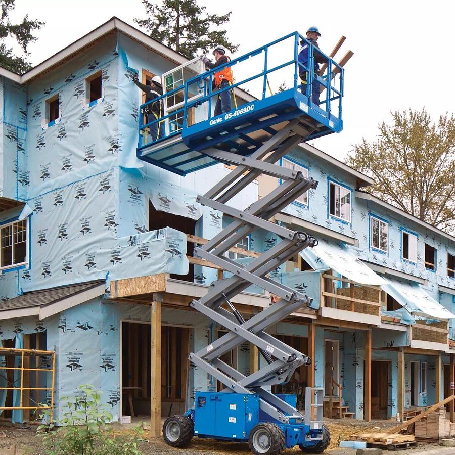 39-40 ft. Rough Terrain Scissor Lift, Electric, Wide