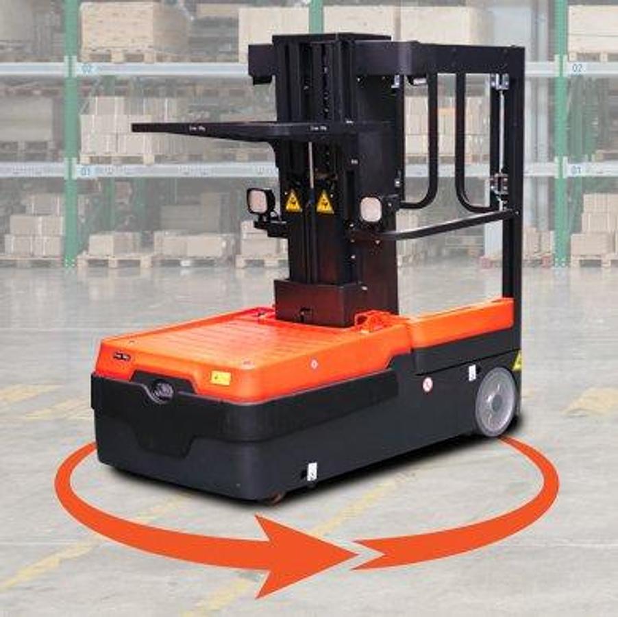 AC powered lithium-ion order picker - Compact - Narrow aisle.
