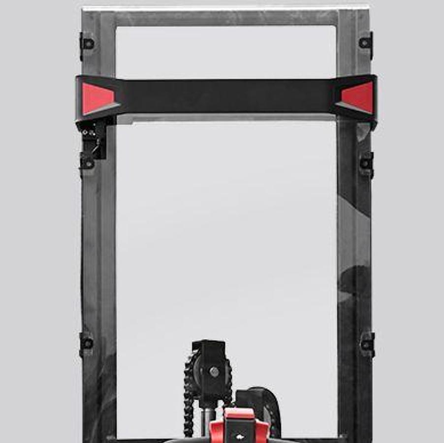 Lithium-ion powered walkie straddle stacker - Light to medium -duty - High productivity.