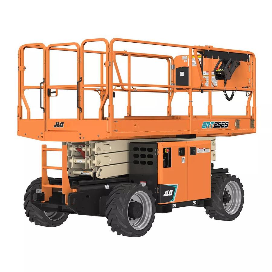 25-27 ft. Rough Terrain Scissor Lift, Electric