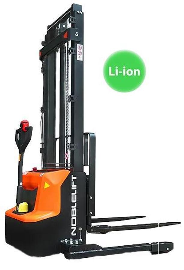 Noblelift PSE26N SL 2,600lb capacity, lithium electric walkie straddle stacker