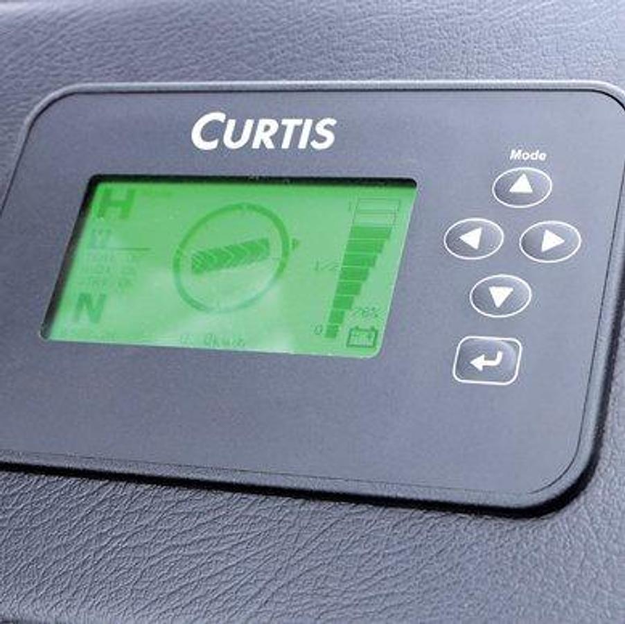 AC powered very narrow aisle forklift - High lift height - High mobility.