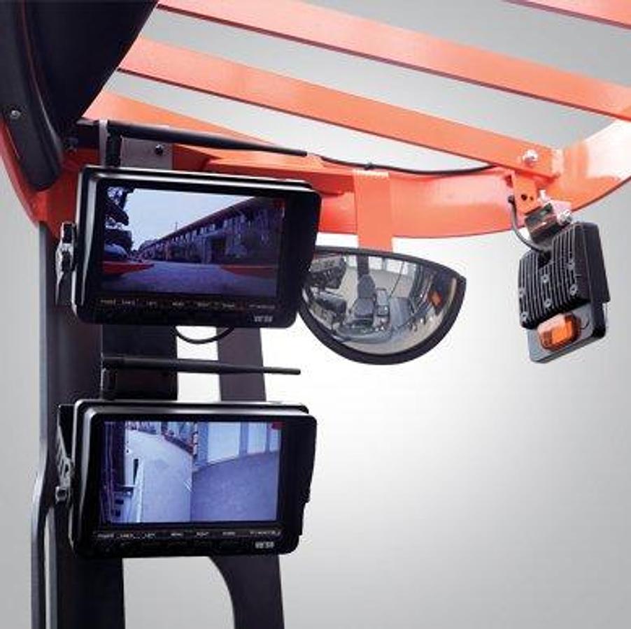 AC powered very narrow aisle forklift - High lift height - High mobility.