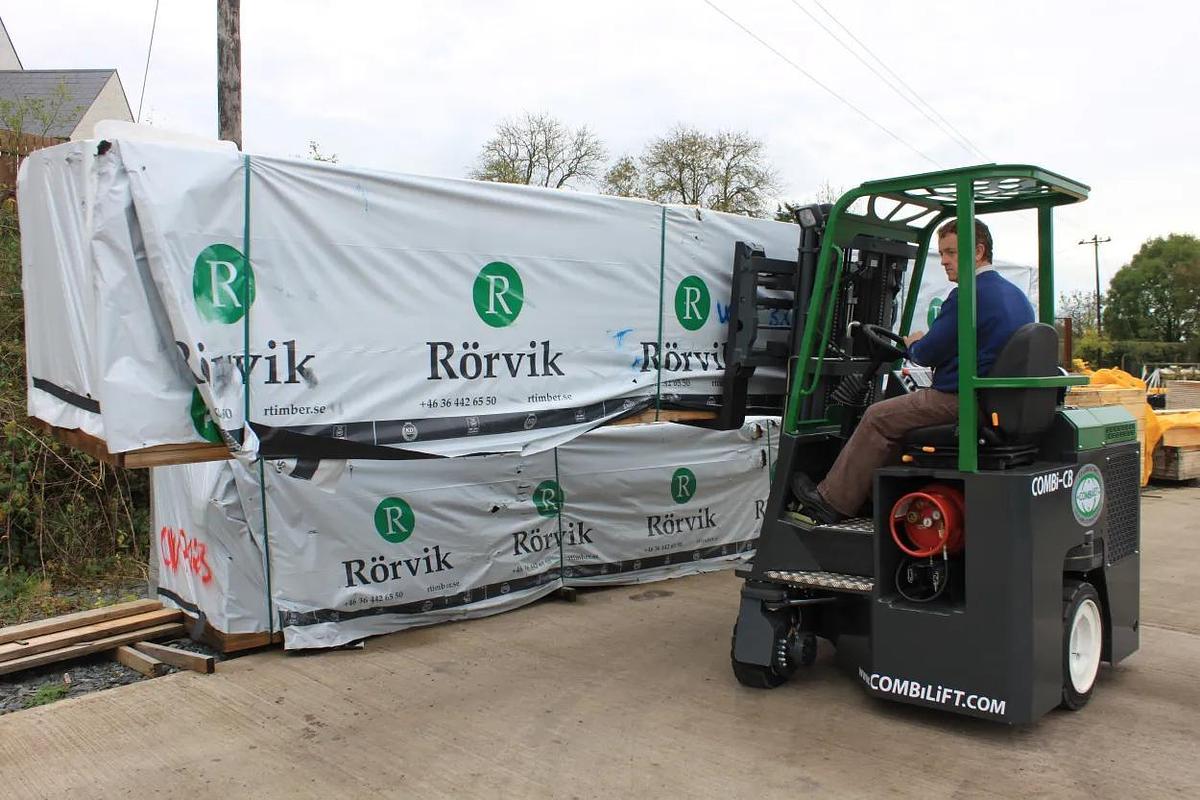 6,000 lb. Diesel/LPG Warehouse Forklift, Multidirectional, Pneumatic Tires