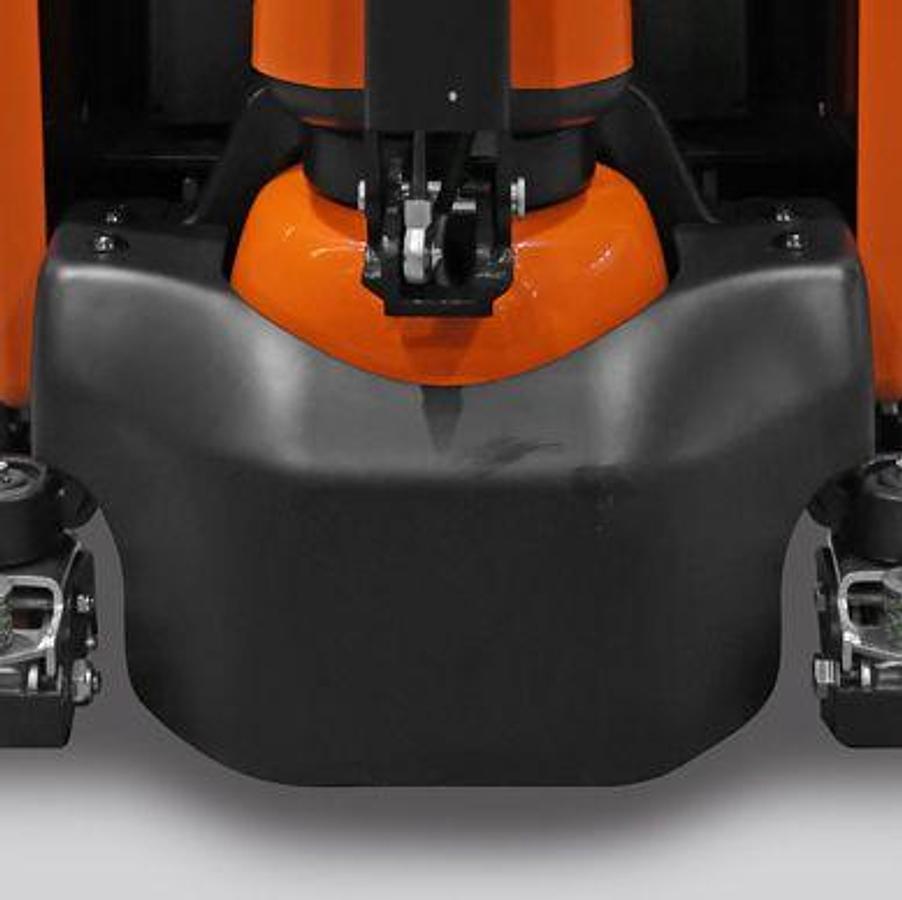 Lithium-ion powered electric pallet jack - Compact - Tight turning.