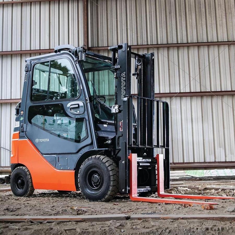 5,000 lb. Gas/LP Warehouse Forklift, Low Profile, Pneumatic Tires