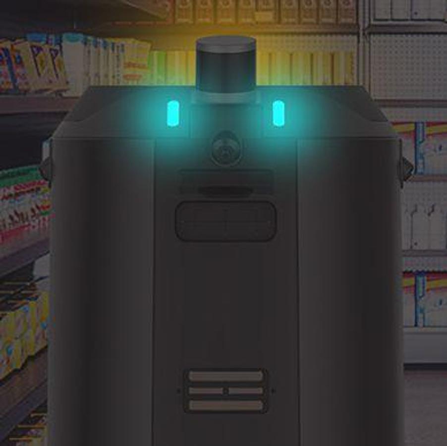 ANB450 Lithium AI powered AGV scrubber-dryer robot - Fully autonomous.