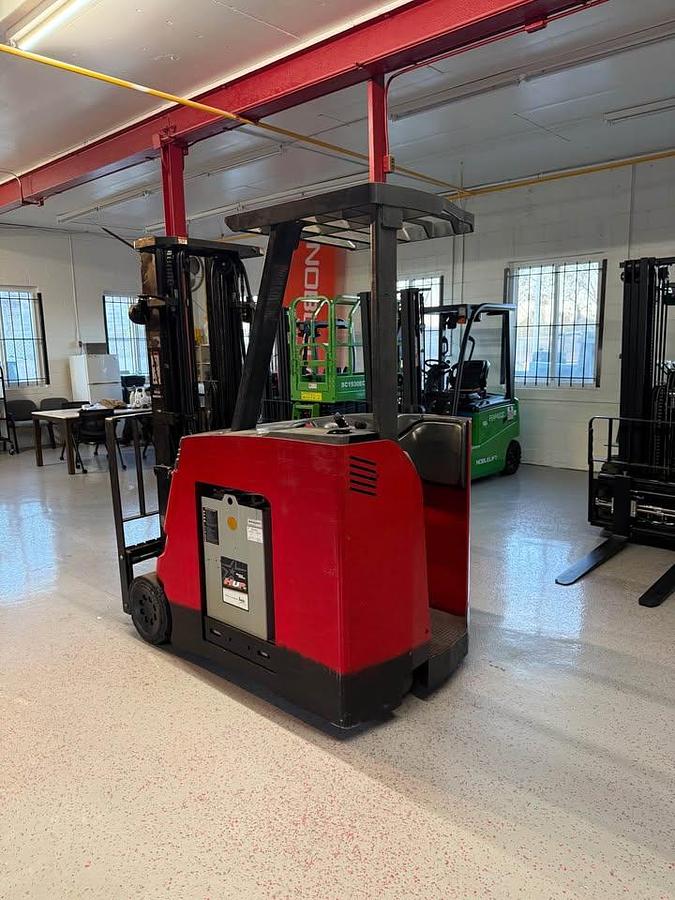 Used Raymond 3,500lbs capacity stand up counterbalance forklift