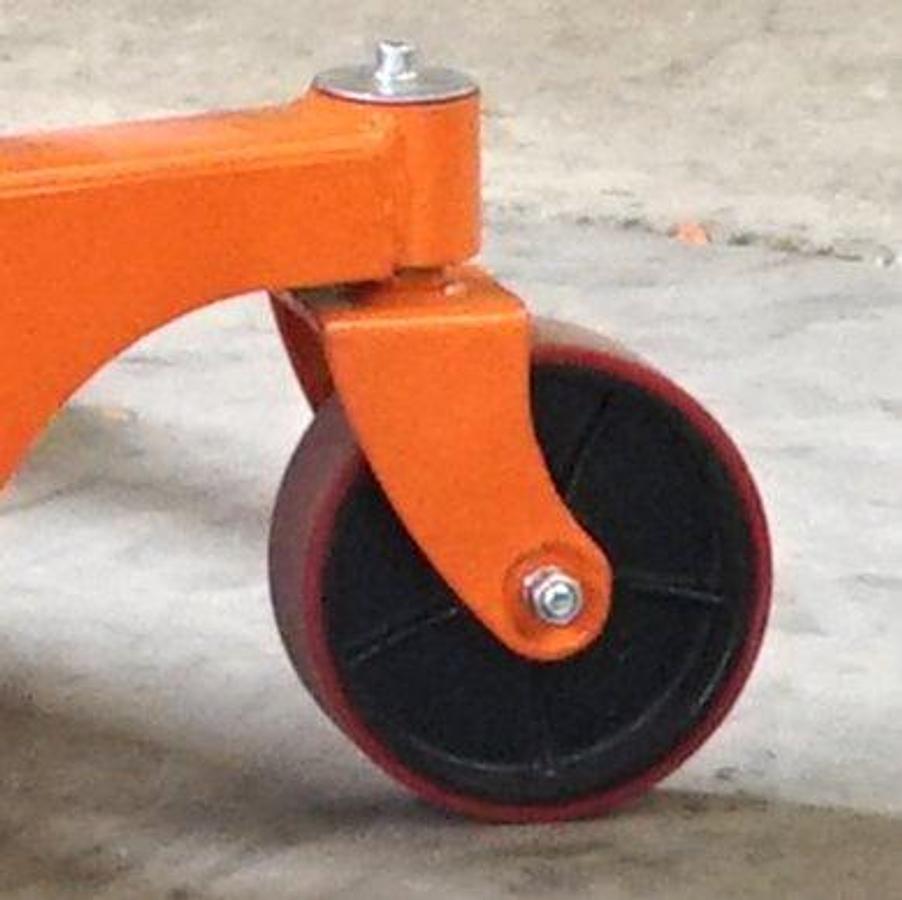 SFH22-118
2,200 lb Capacity
Manual Stacker
118 in (2-Stage) Lift Height
Polyurethane Casters Tires