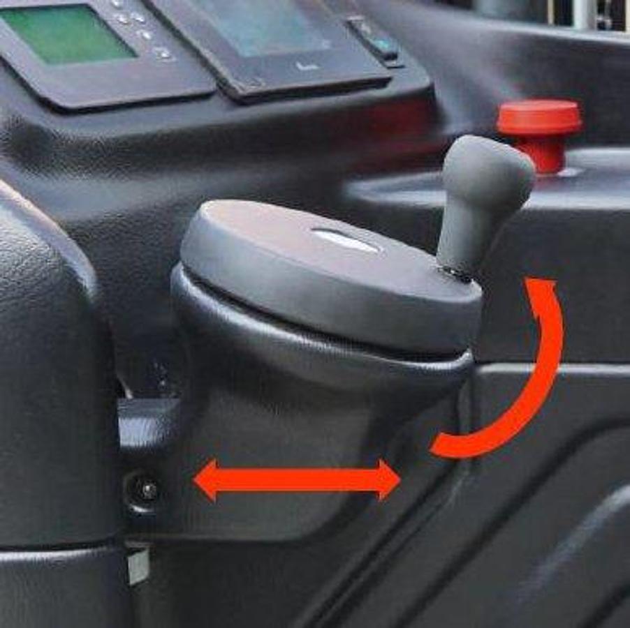 AC powered narrow aisle reach stacker - High reach - High efficiency.