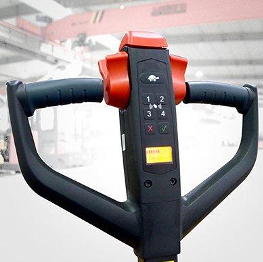 Lithium-ion powered electric pallet truck - Medium duty - Tight turning.