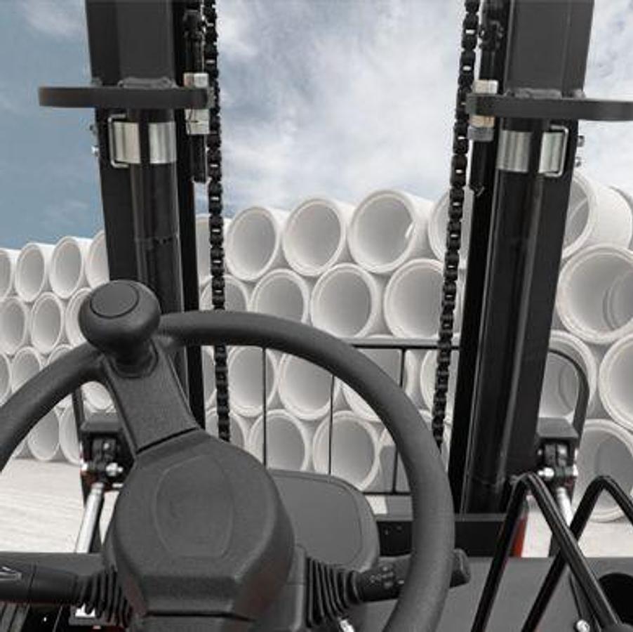 ALPHA Series LPG powered pneumatic forklifts - Exceptional performance - Low cost operation.