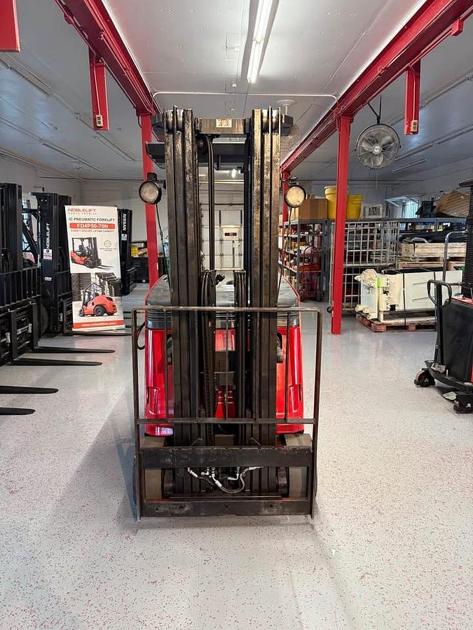 Used Raymond 3,500lbs capacity stand up counterbalance forklift