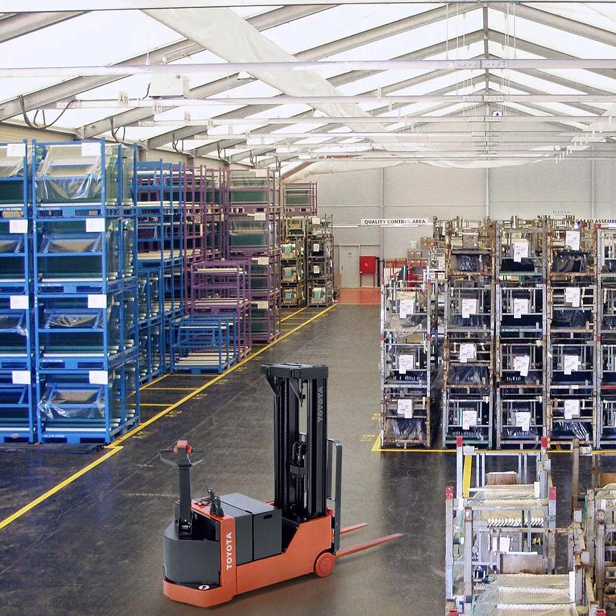 4,000lb. Electric Pallet Stacker, Walk Behind, Cushion or Poly Tires