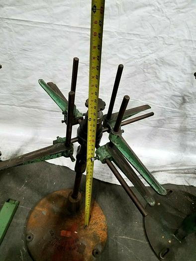 Used US Tool 30" Stock Reel Payoff for feeding metal stock to power punch press