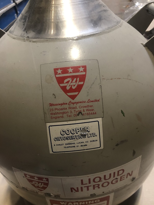 Used 1986 Wessington Cryogenics Ltd.  MSD-25