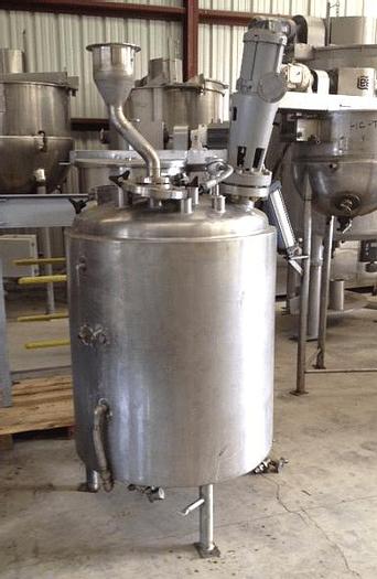 Used 150 GALLON LEE REACTOR – S/S – 30/FV/100 PSI