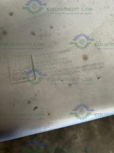 Used Pfizer Inc  FPX712 CIP Pump  Skid w/ Baldor Reliance L3606T Motor 115/230V